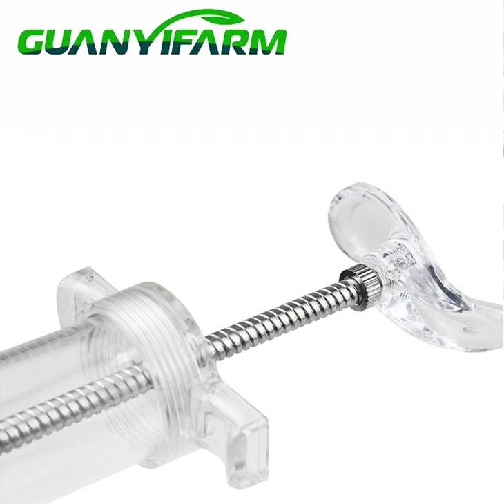 Steel Plastic 10ml 20ml Veterinary Injector For Animal